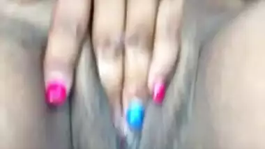 Super horny girl masturbating and cumming