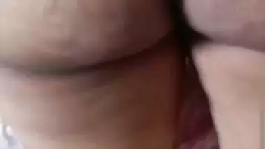 Tamil wife opening towel in front of secret lover