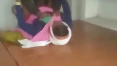 Village aunty boobs press and fucking recorded by other man