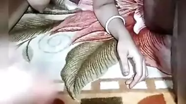 Cute Desi wife blowjob to her husband on selfie cam