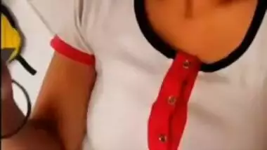 Cute Desi wench sucks and oils XXX dick before taking it into pussy