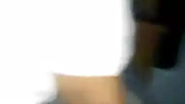 Cute Desi girlfriend kissing & boob pressing hindi audio