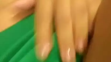 Hairy big pussy girl fingering