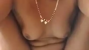 Village lady enjoys video call sex with her husband