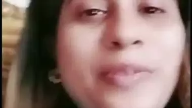 Beautiful wife shows boobs on video call to ex-lover