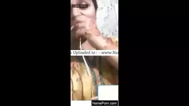 Horny desi girl showing her boobs and pussy on video call 2