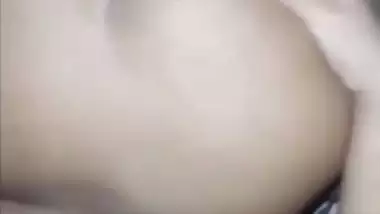 Bengali sleeping wife boob press and doggy fucking