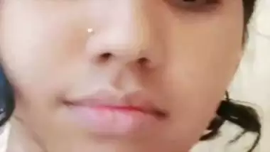 Cutest girlfriend nude video call to boyfriend