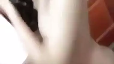 Cute Indian girl making her nude video