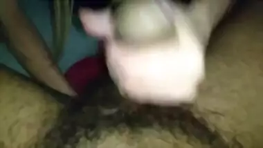 White milf milking my Indian cock and cumming all over 