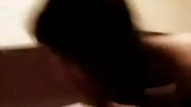Desi cute teen girl sucking lover cock