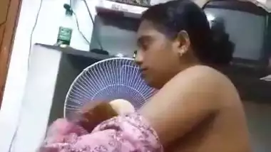 Telugu wife strips nighty and gives blowjob to husband