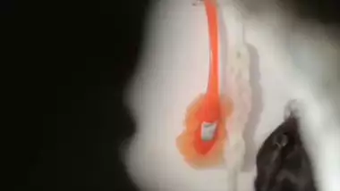 Neighbor wife bath and wearing bra caught through window