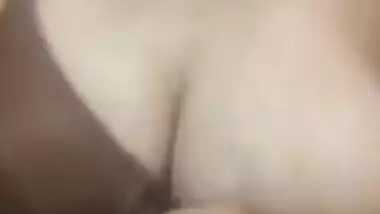 Pleasant Indian girl squeezes left breast and it also can be called porn