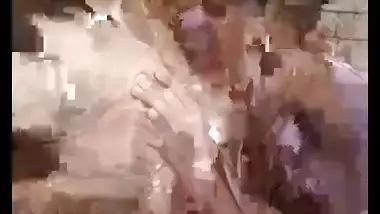 Desi village wife paid blowjob and sex with stranger